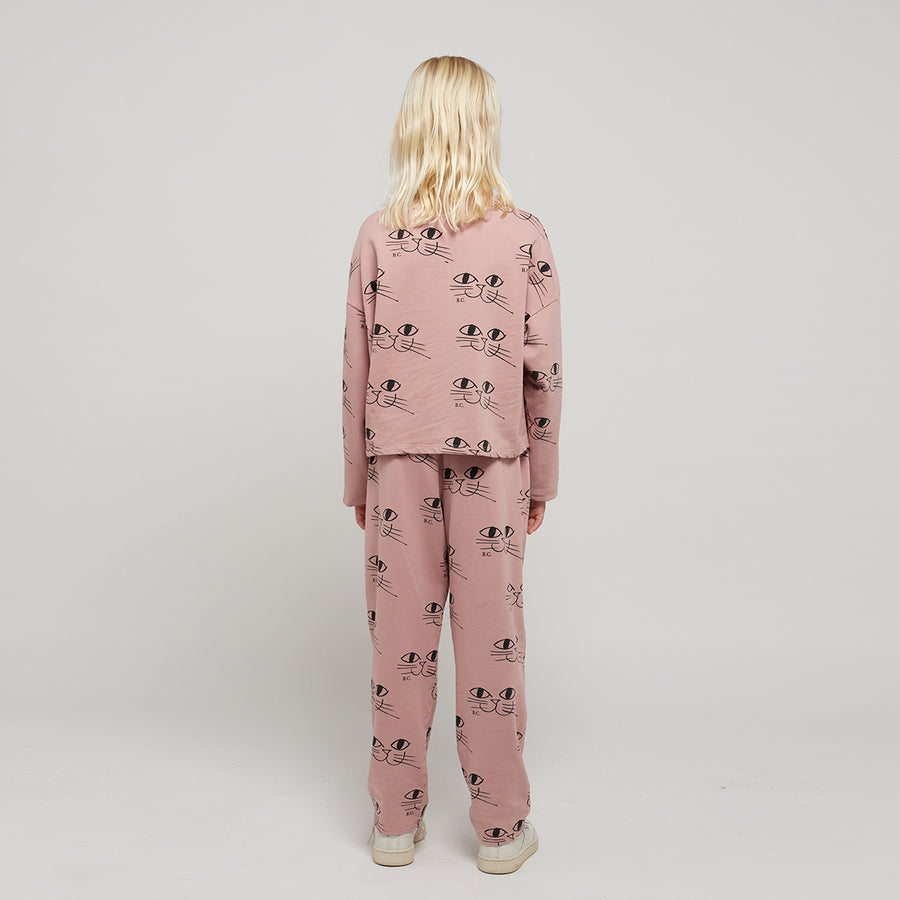 Bobo Choses :: Smiling Cat Cropped Sweatshirt