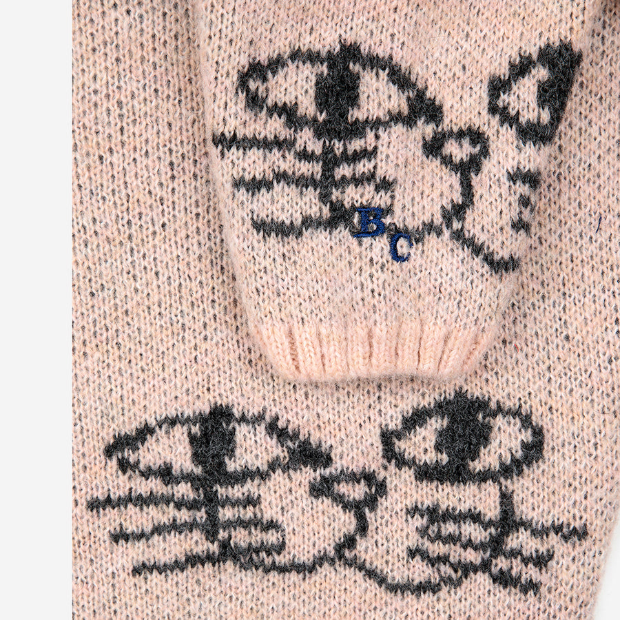 Bobo Choses :: Smiling Cat All Over Jacquard Jumper