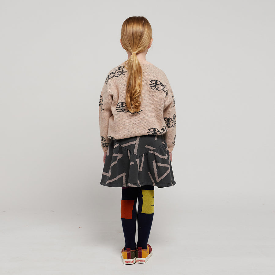 Bobo Choses :: Smiling Cat All Over Jacquard Jumper