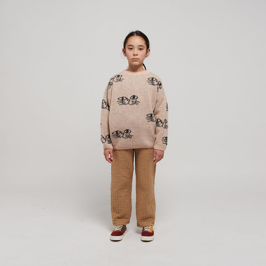 Bobo Choses :: Smiling Cat All Over Jacquard Jumper