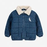 Bobo Choses :: Baby Quilted Denim Jacket Navy Blue