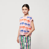 Bobo Choses :: Ribbon Bow All Over Jacquard Vest Pink