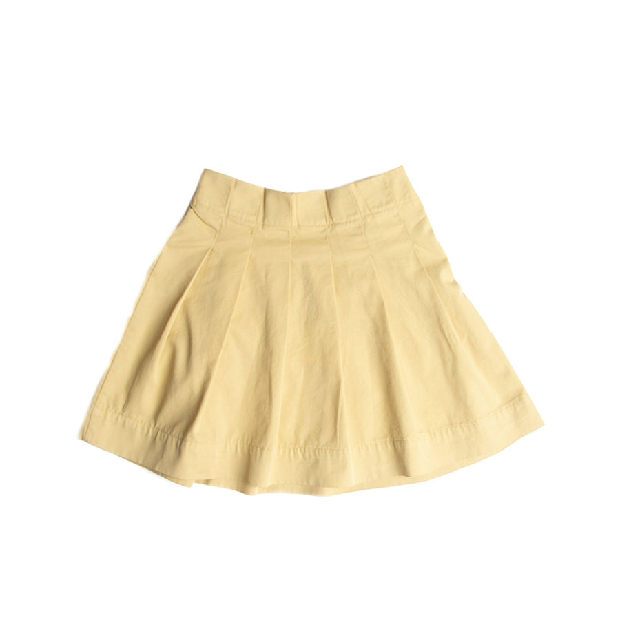 Long Live The Queen :: Pleated Skirt Pale Yellow