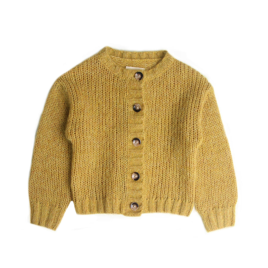 Long Live The Queen :: Rough Cardigan Mustard