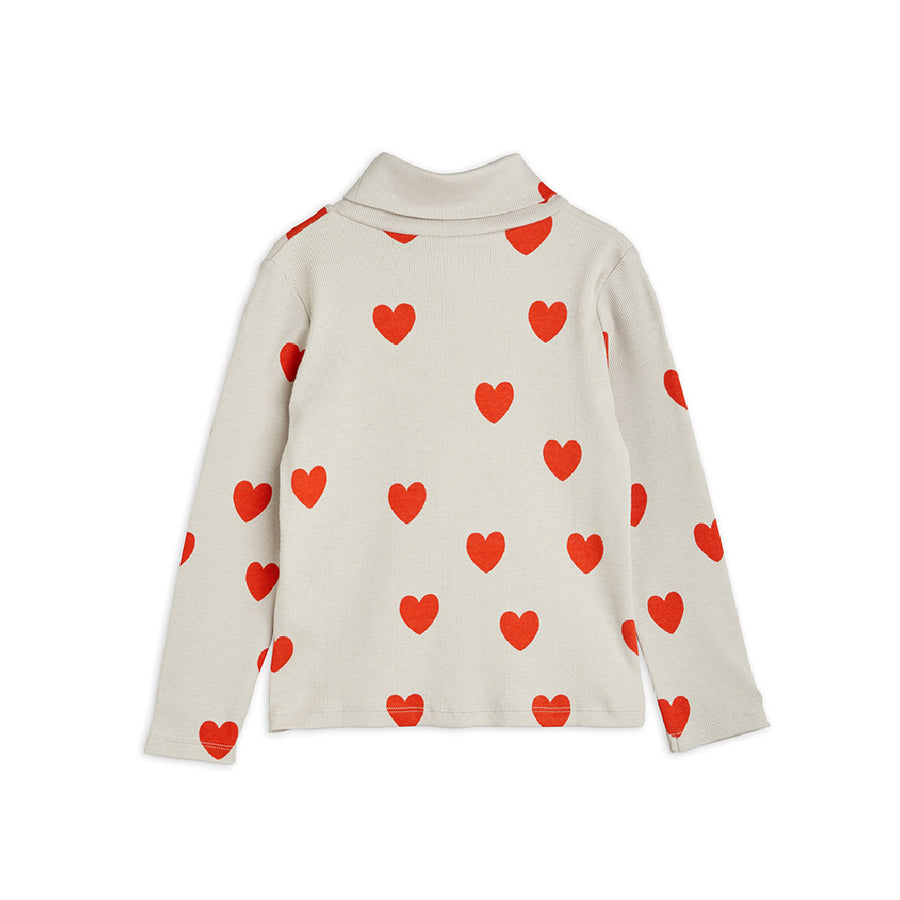 Mini Rodini :: Hearts Aop Turtleneck Ls Tee