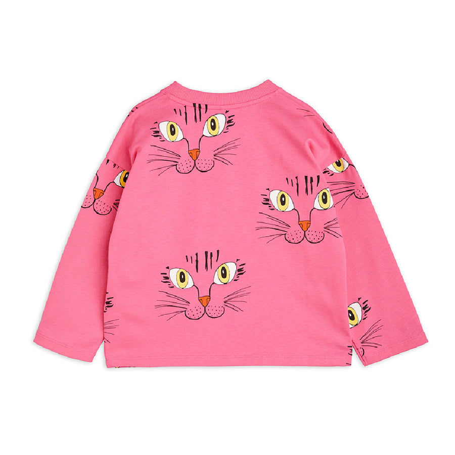 Mini Rodini :: Cat Face Aop Ls Tee