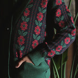 Bonjour Diary :: Red Flower Cardigan