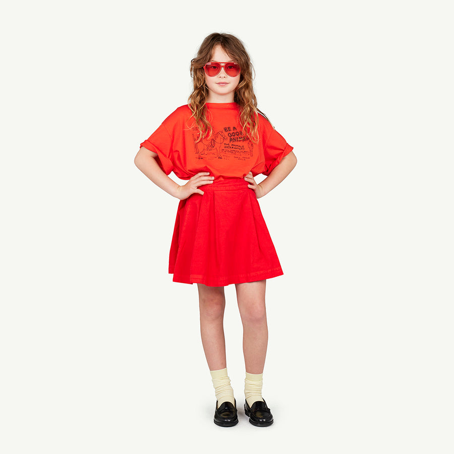 [Coming Soon] The Animals Observatory :: Turkey Kids Skirt Red Logo