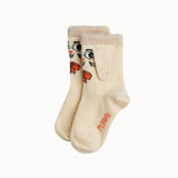 Mini Rodini - Rabbit 1-Pack Ear Socks Off-White