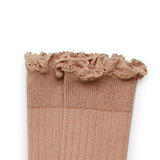 Collegien :: Josephine Lace Trim Knee High Socks 331