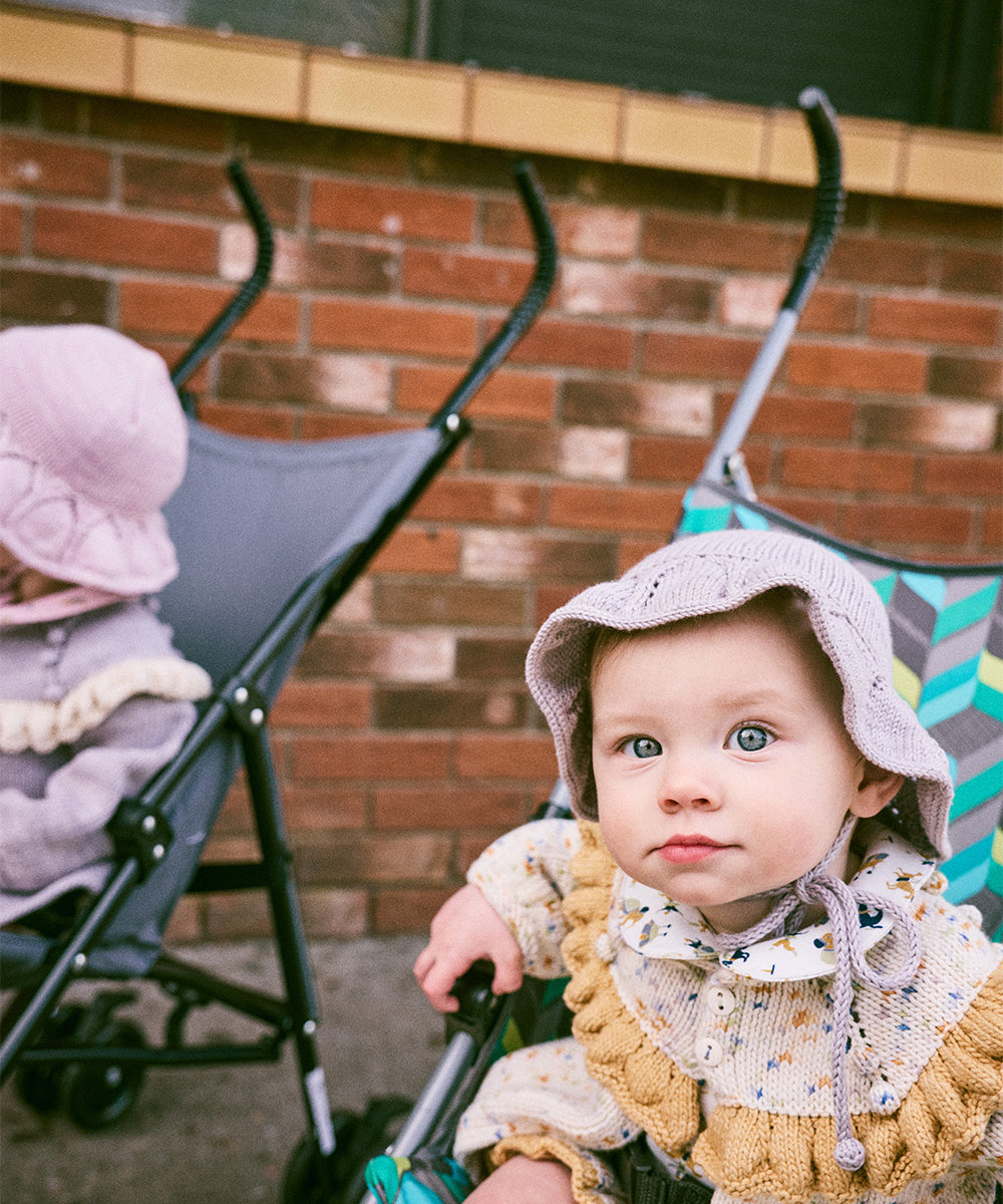 Misha And Puff -  Ruffle Cardigan Seashore Confetti