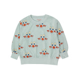 Tiny Cottons :: Clowns Sweatshirt Jade Grey