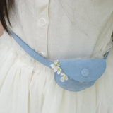 Ecrin -  Suede Coin Bag Blue Bell
