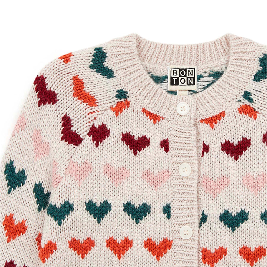 Bonton :: Cardigan Heart Cream