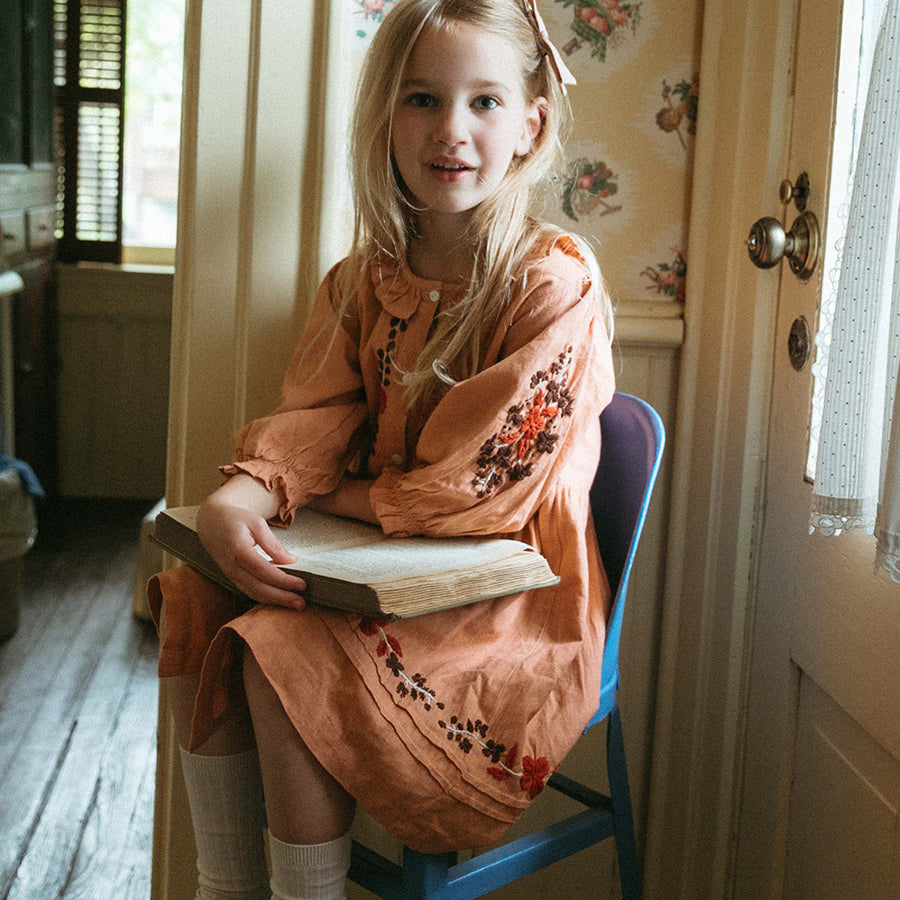 Lali :: Ivy Dress Rose Embroidery