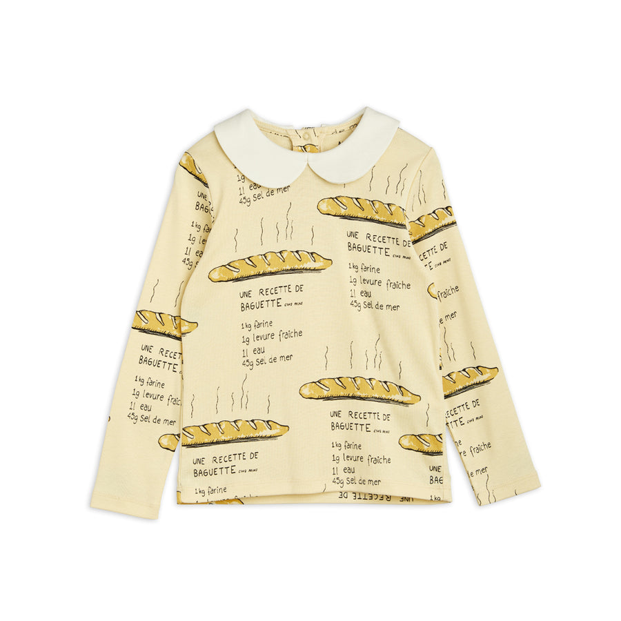 Mini Rodini :: Baguette Aop Ls Collar Tee Yellow