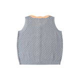 Knit Planet :: Shell Collar Vest Light Blue