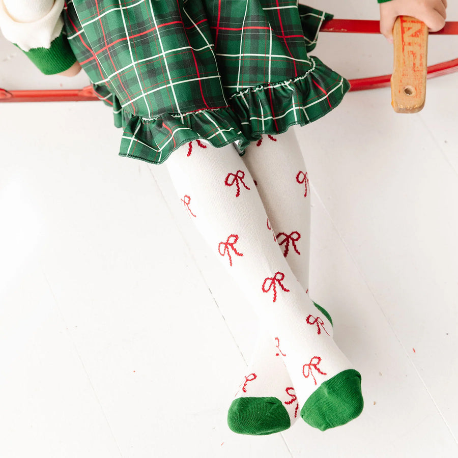 Little Stocking Co :: Bow Knit Tights