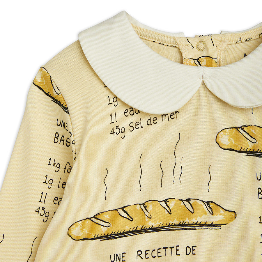 Mini Rodini :: Baguette Aop Ls Collar Tee Yellow