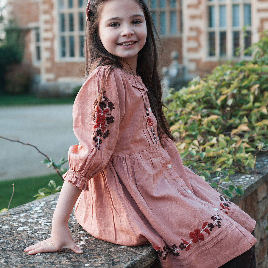 Lali :: Ivy Dress Rose Embroidery