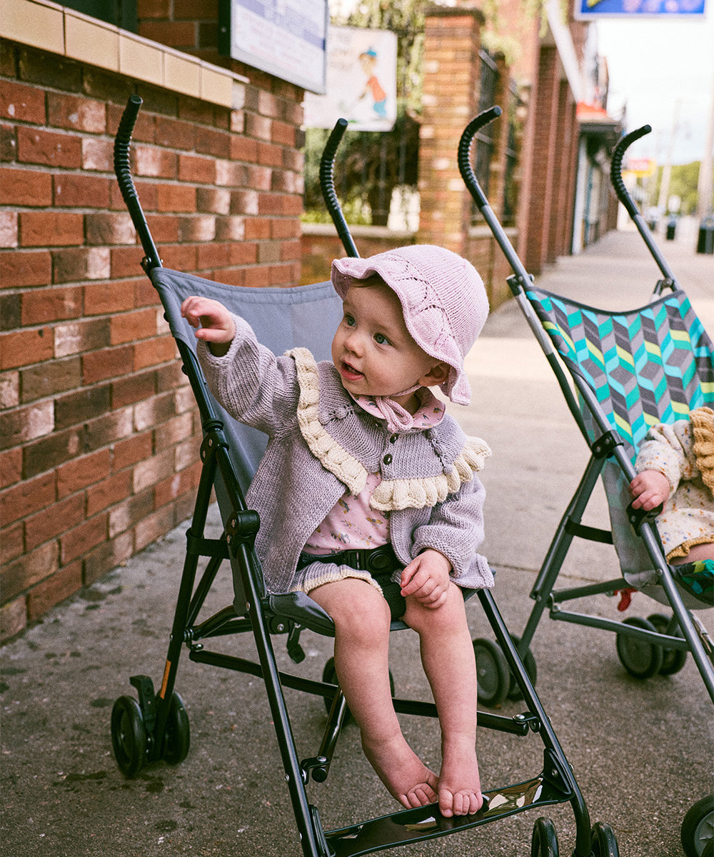 Misha And Puff -  Ruffle Cardigan Mist