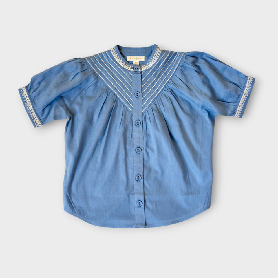 Bonjour Diary Romantique tunique, Blue transat stripe