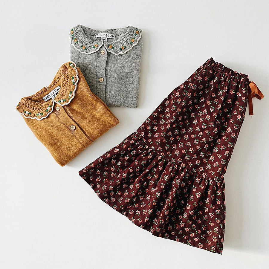 Emile Et Ida :: Cashmere Merino Wool Cardigan Caramel