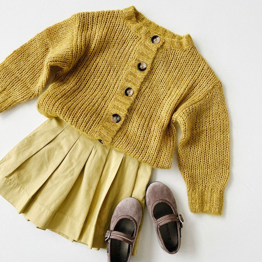 Long Live The Queen :: Rough Cardigan Mustard