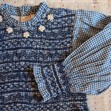 Bonjour Diary :: Handsmock Blouse Vichy Blue