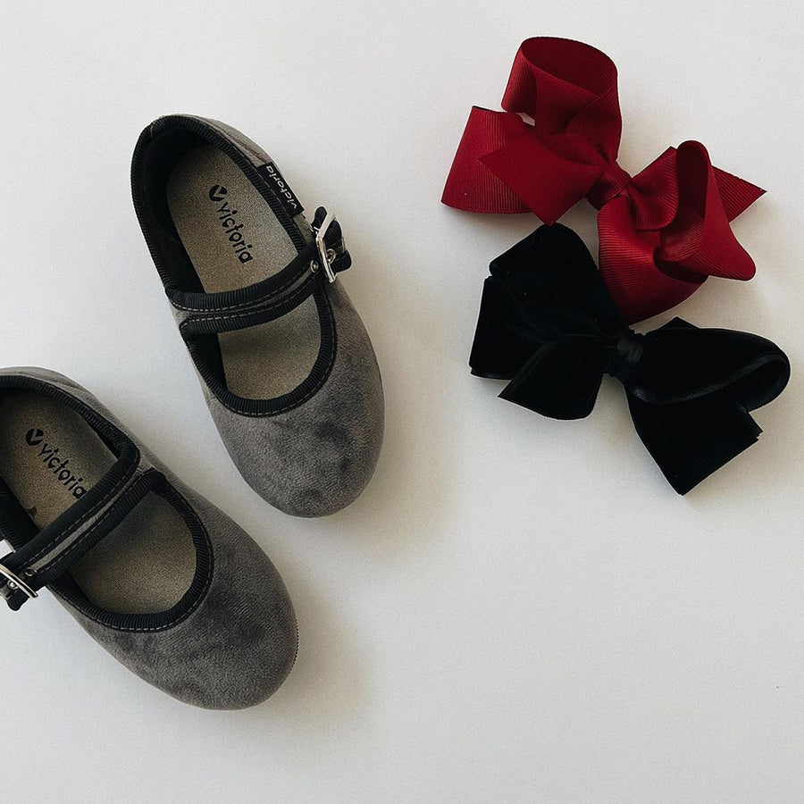 Wee Ones :: Small Classic Velvet Bow Black