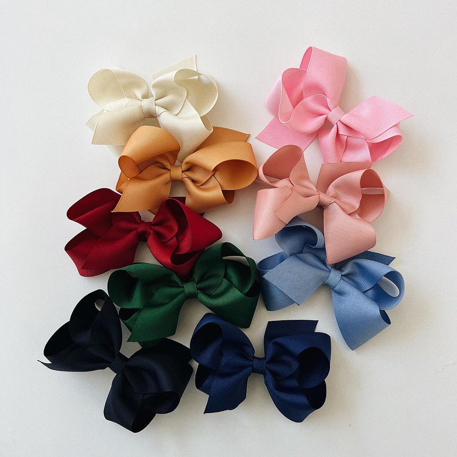 Wee Ones :: Medium Classic Hair Bow Blue Bird