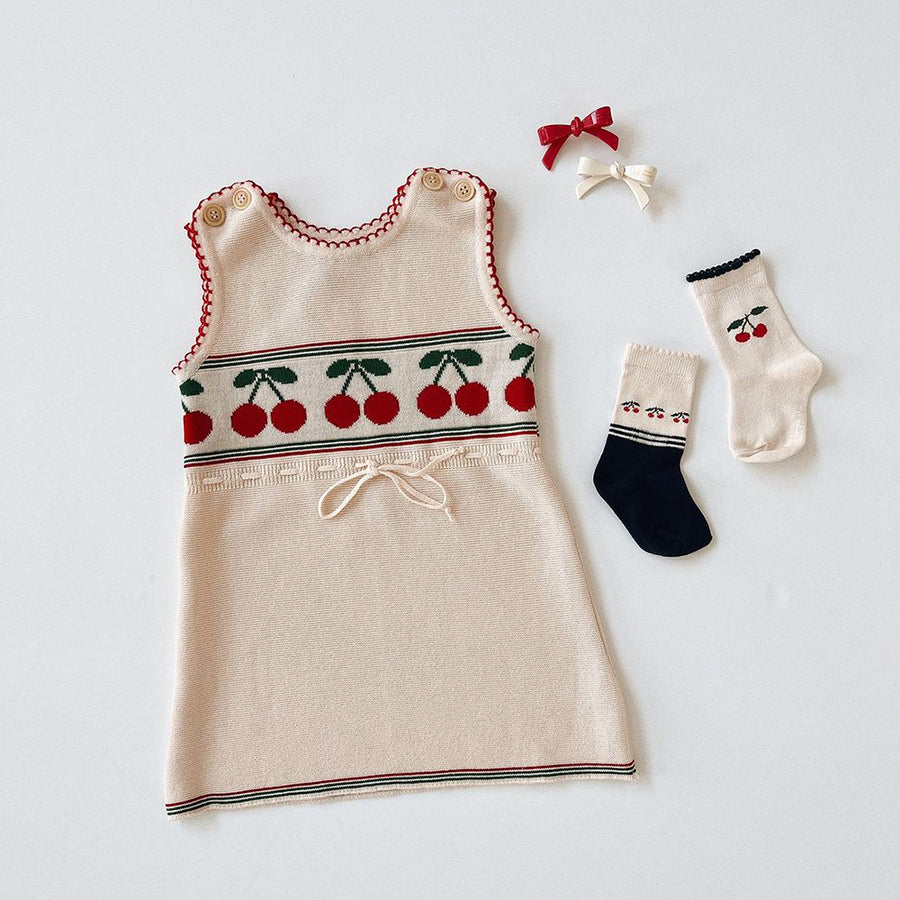 Konges Sloejd :: 2 Pack Cherry Socks Cherry Mix