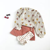 Little Stocking Co :: Harvest Hearts Knit Tights