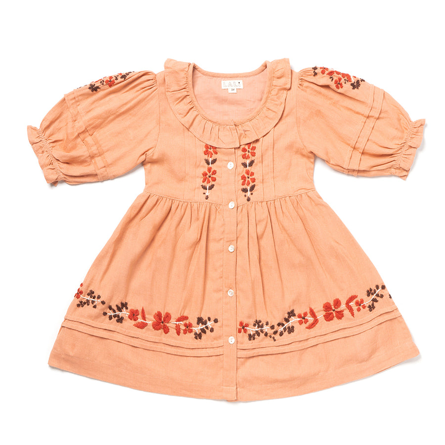 Lali :: Ivy Dress Rose Embroidery