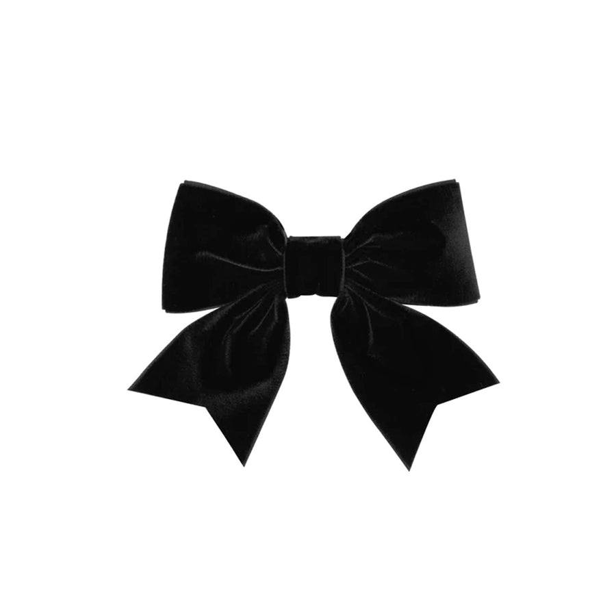 Wee Ones :: Small King Plush Velvet Bowtie With Tails Black