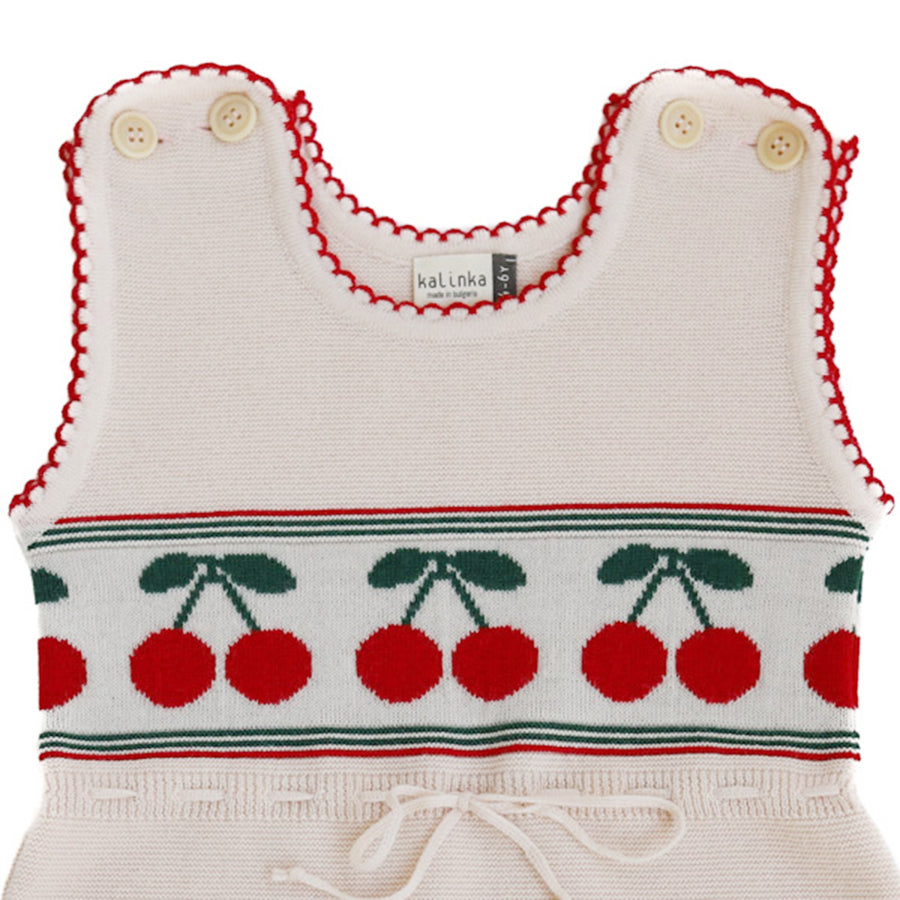 Kalinka Kids :: Amalia Dress Cherry White