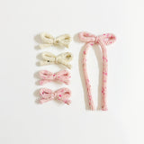 Dada :: Bow Hair Clip Set Ivory