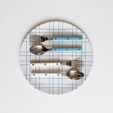 Sabre :: Bistrot Solid White Dessert Spoon/Fork Set