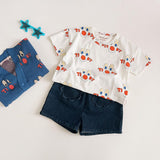 Tinycottons :: Clowns Cardigan Azure