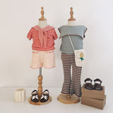 Knit Planet :: Crochet Seaside Shorts Cream/Orange