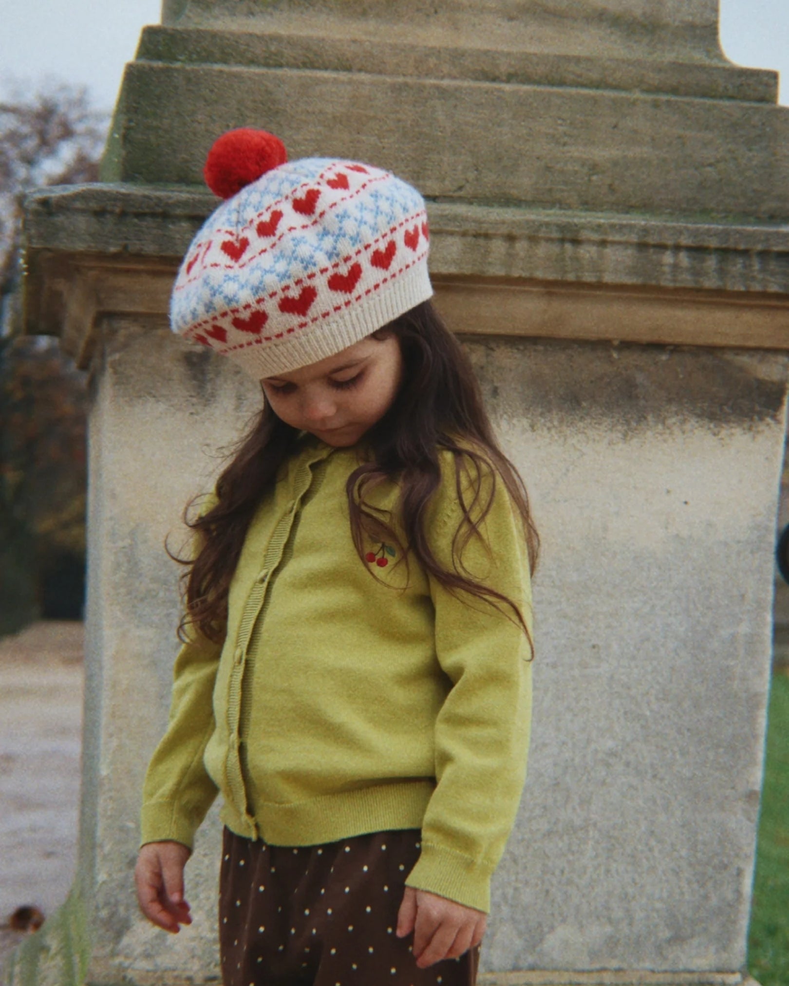 Konges Sløjd Cathy Cardigan Leek Green - kids knit cardigan, view 2