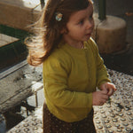 Konges Sløjd Cathy Cardigan Leek Green - kids knit cardigan, view 4