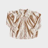 Bonjour Diary -  Iris Blouse Farandole Stripes Flowers Print