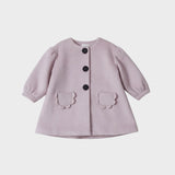 [Pre-Order] Mes Kids Des Fleurs :: Lantern Sleeve Coat Peach
