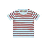 Fub :: Striped T-shirt Light Blue/Chili