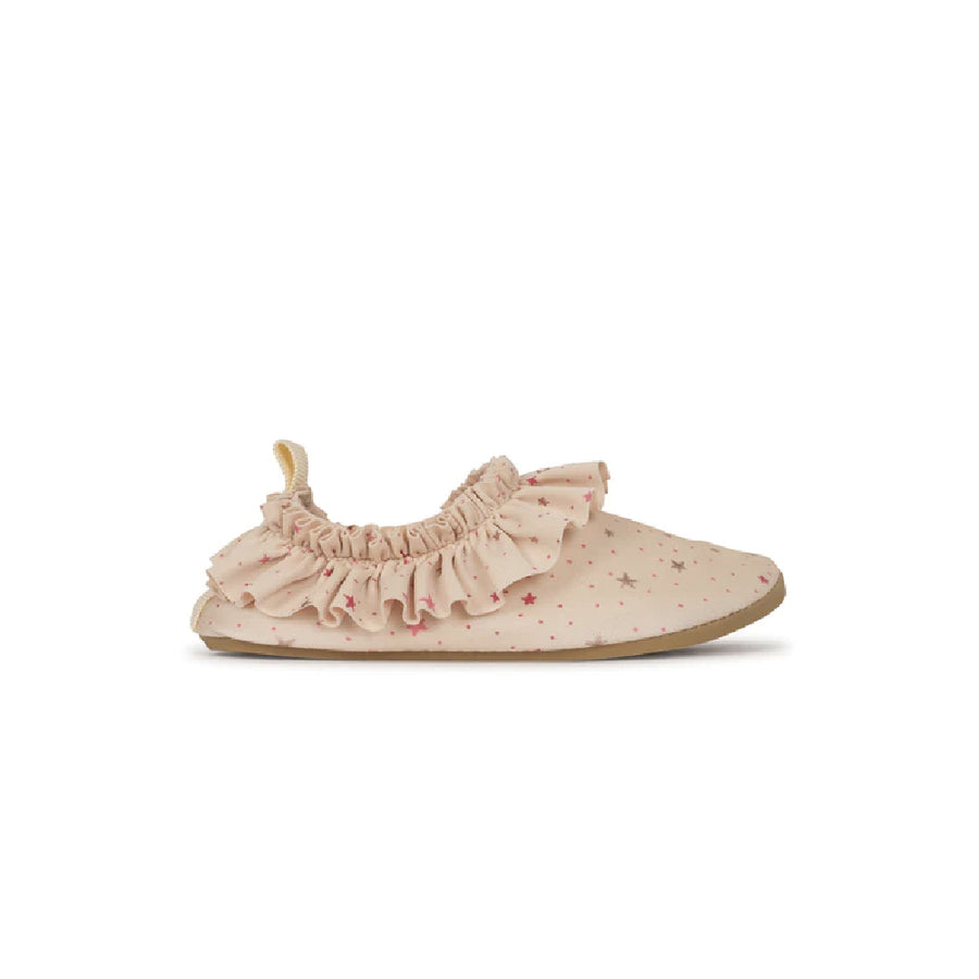 Konges Sloejd :: Frill Swim Shoes Etoile Pink Sparkle
