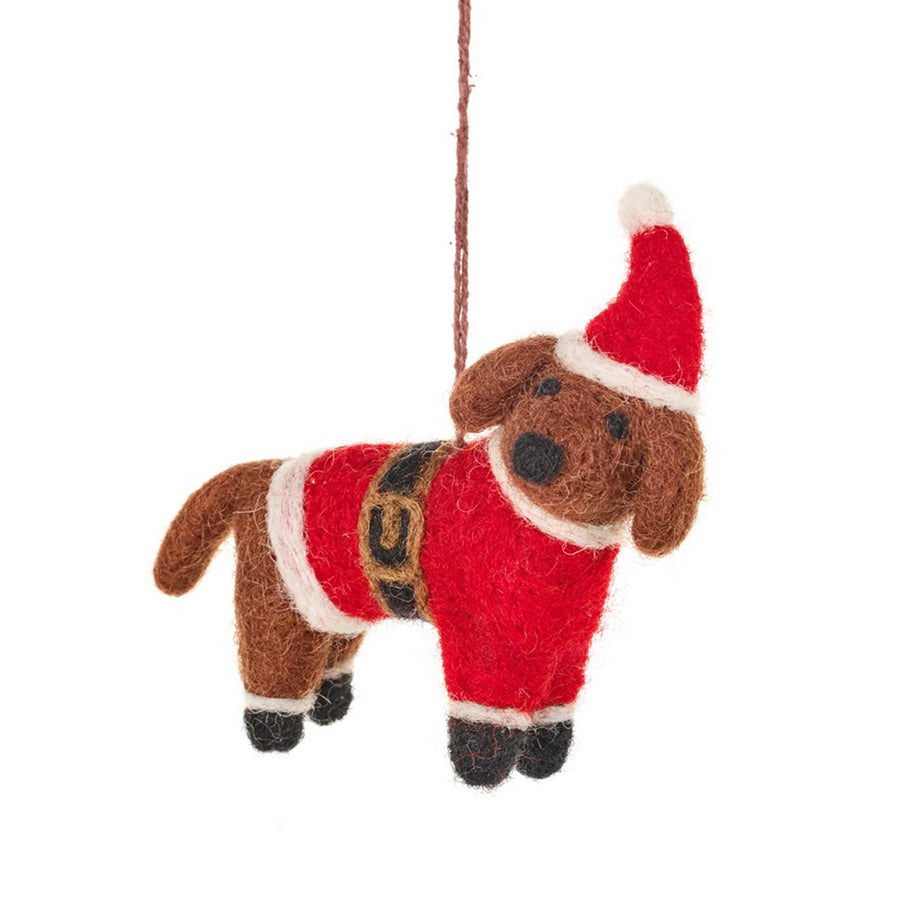 Felt So Good :: Handmade Felt Festive Dog