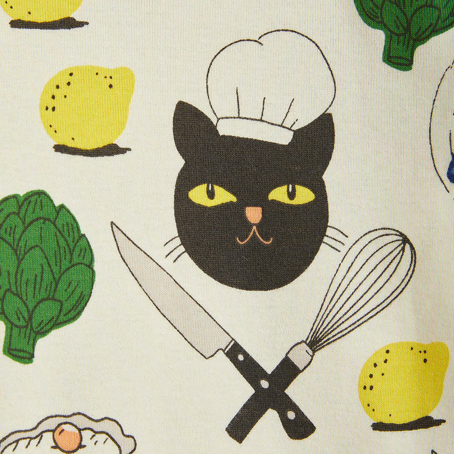 Mini Rodini :: Chef Cat Aop Ls Tee  Multi