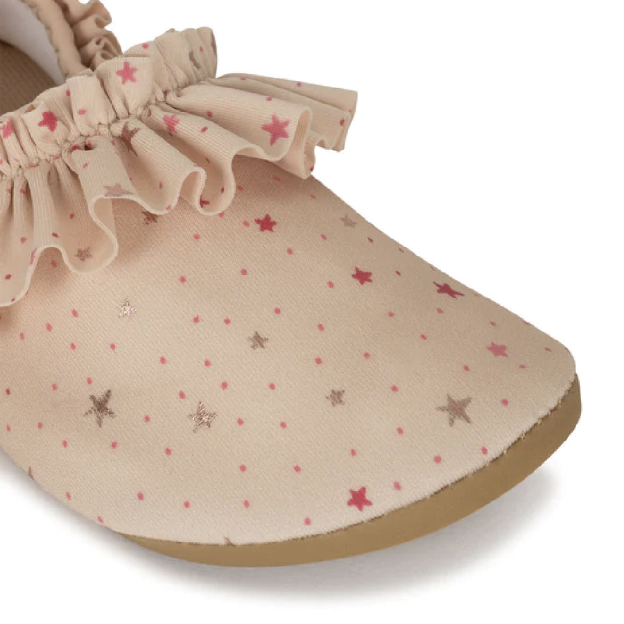 Konges Sloejd :: Frill Swim Shoes Etoile Pink Sparkle