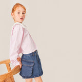 Mipounet :: Ona Cargo Mini Skirt Blue